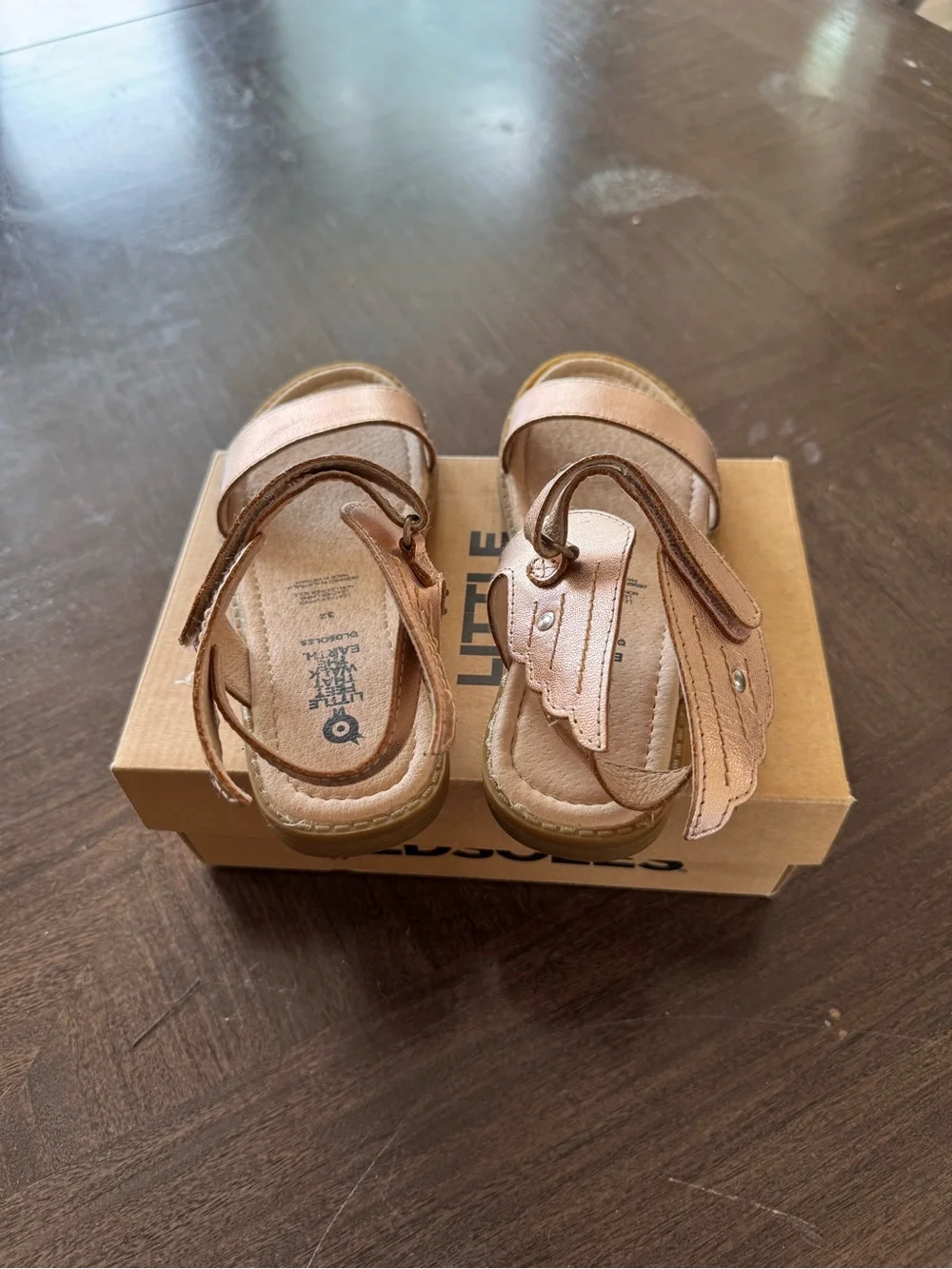 Old Soles Flying Sandals in Metallic Copper Girls Size 1